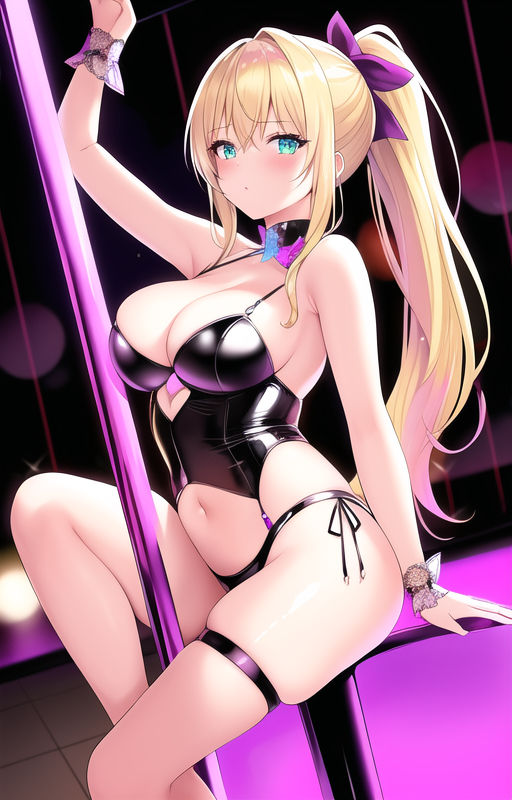 サンプル画像2:☆ギラギラ☆ポールダンサーのお姉さん(からくりや) [d_260410]