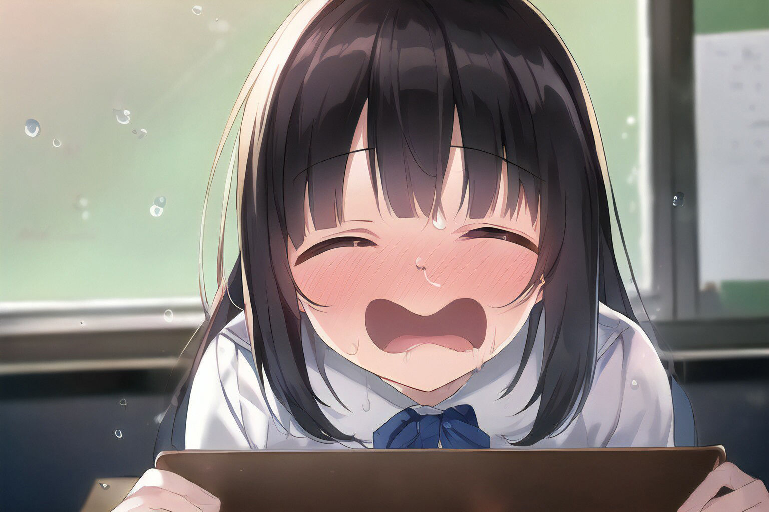 サンプル画像1:【くしゃみ・百合】『女子校くしゃみレポート』(くしゃみフェチ専門店) [d_260436]