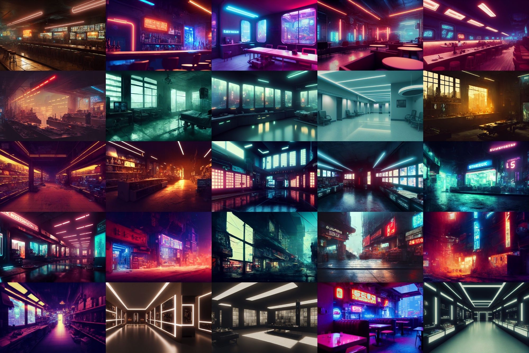 サンプル画像3:【サイバーパンク、SF系背景】著作権フリーの高解像度画像（100枚）(Game Material Store) [d_260505]