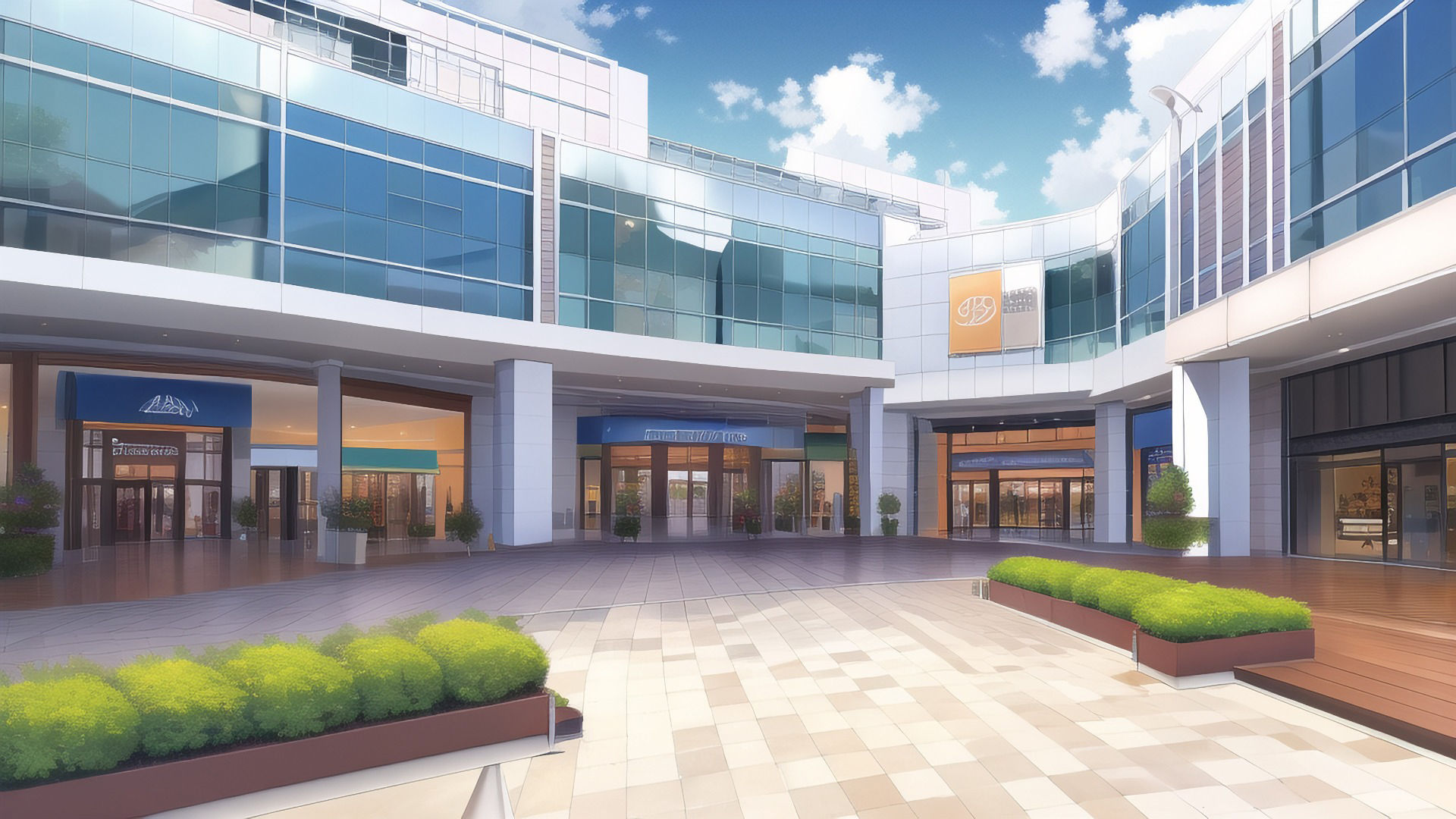 サンプル画像5:【アニメ調の街系背景】著作権フリーの高解像度画像（100枚）(Game Material Store) [d_260509]