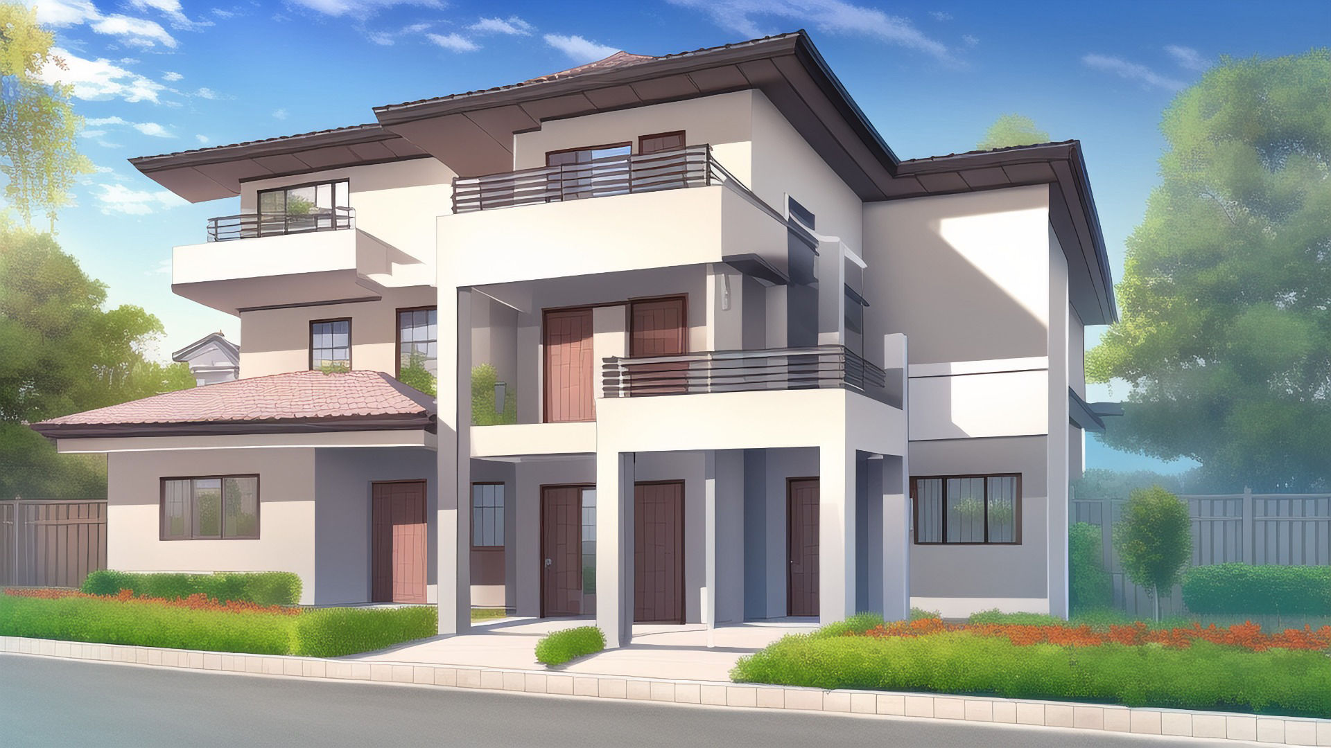 サンプル画像5:【アニメ調の家や室内系背景】著作権フリーの高解像度画像（100枚）(Game Material Store) [d_260510]