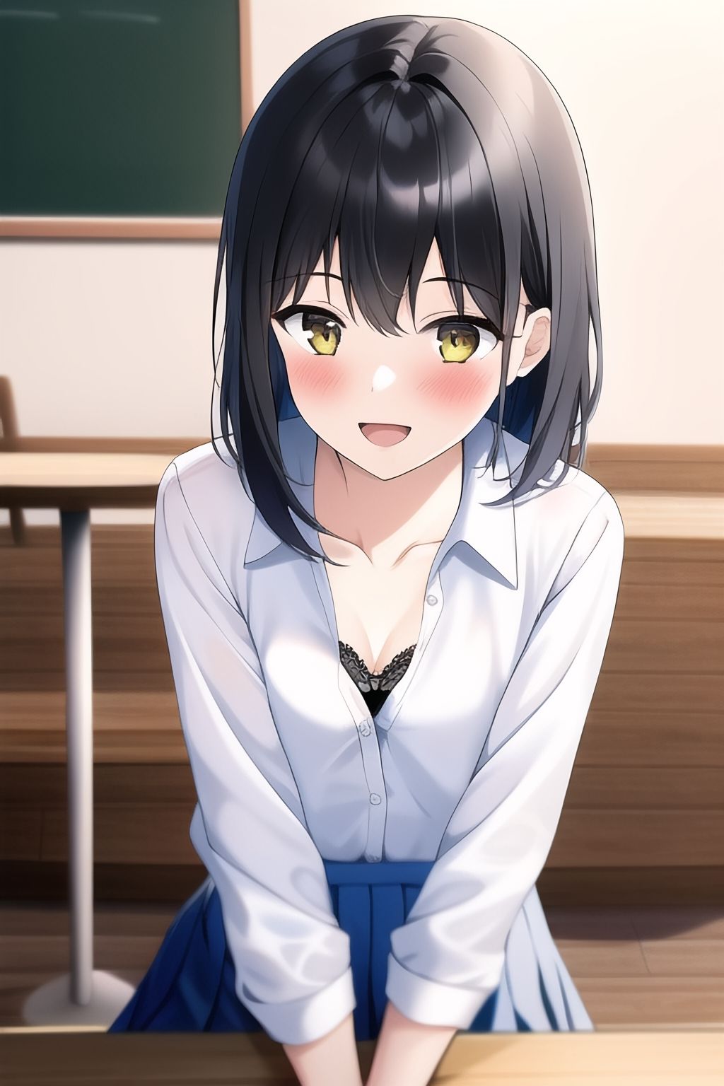 サンプル画像1:カフェで見かけた胸元が緩いJKたち(ジュニアブラが好き。) [d_260753]