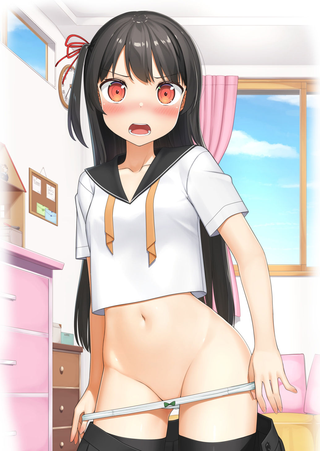 サンプル画像2:あの子のサンカク2(夏の月) [d_260808]