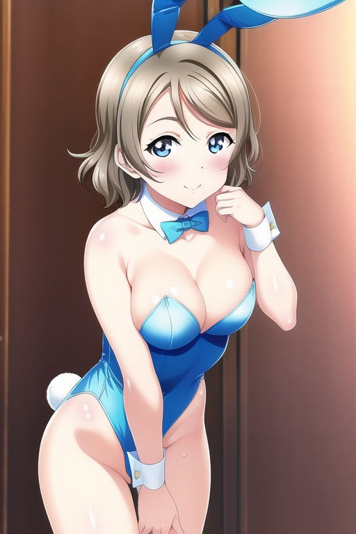 サンプル画像4:ラ○ライブ！サンシャイン！！CG集 渡○曜（バニーガール） R-18あり(メンダコ) [d_261035]