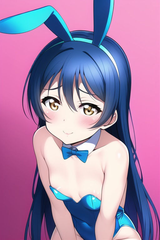 サンプル画像1:ラ○ライブ！CG集 園〇海未（バニーガール） R-18あり(メンダコ) [d_261168]