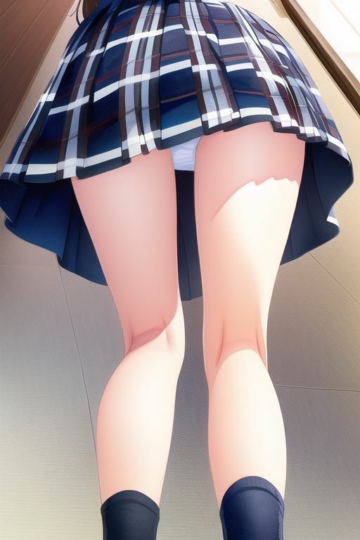 サンプル画像1:清楚JKパンチラ盗撮写真集〜わずかに見える1○代の薄い布〜(イラスト大賢者) [d_261232]