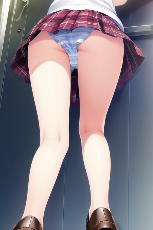 サンプル画像2:清楚JKパンチラ盗撮写真集〜わずかに見える1○代の薄い布〜(イラスト大賢者) [d_261232]