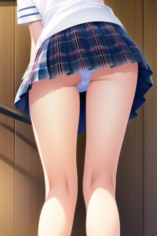 サンプル画像4:清楚JKパンチラ盗撮写真集〜わずかに見える1○代の薄い布〜(イラスト大賢者) [d_261232]