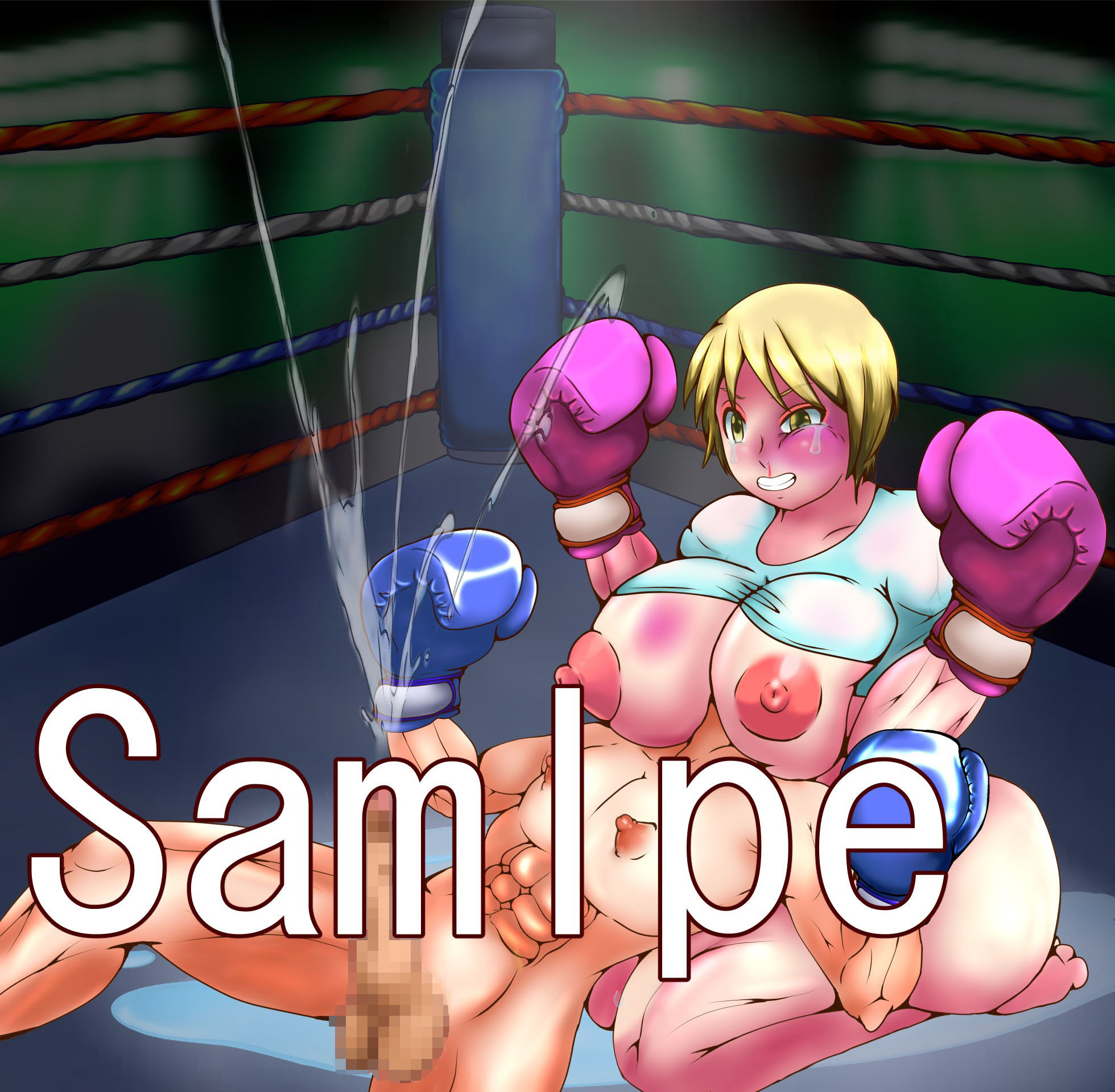 サンプル画像2:地下エロボクシング01（イラスト集）(塩こしょう) [d_261449]