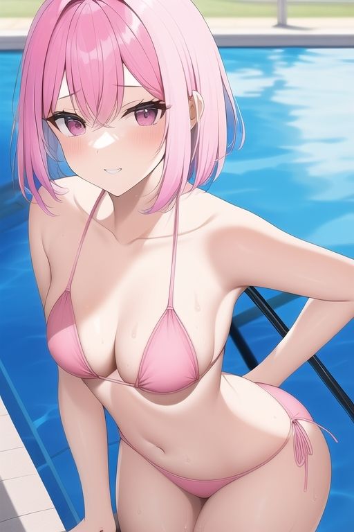 サンプル画像3:ヒロイン系美女、性癖解放羞恥水着編(山下さくら) [d_261475]