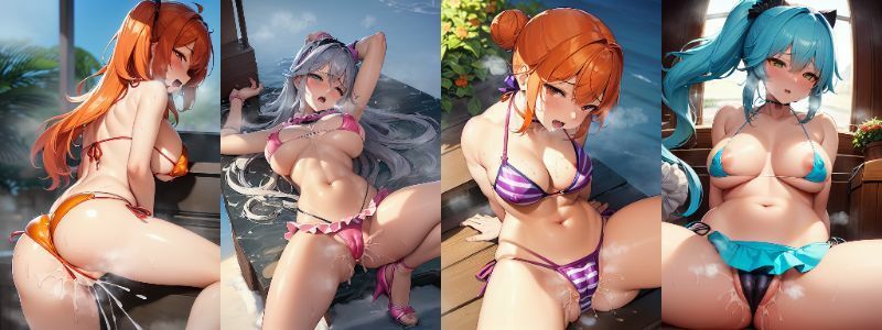 サンプル画像2:発情ビーチ！(X) [d_261803]