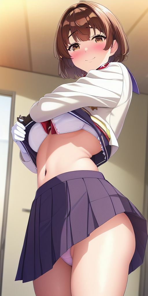 AIイラスト集「加藤〇・制服ヌード集」300枚