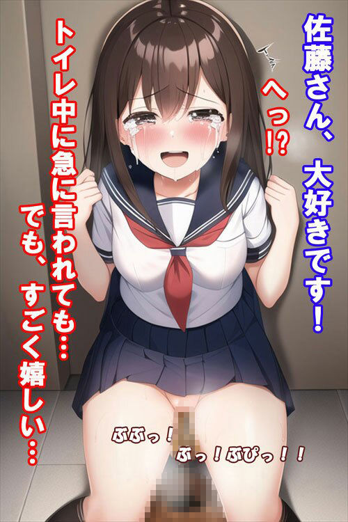 サンプル画像4:おもに同級生女子が告白しながら歓喜の涙とう○こを垂れ流すCG集(しゅごいのブリブリ丸) [d_262002]