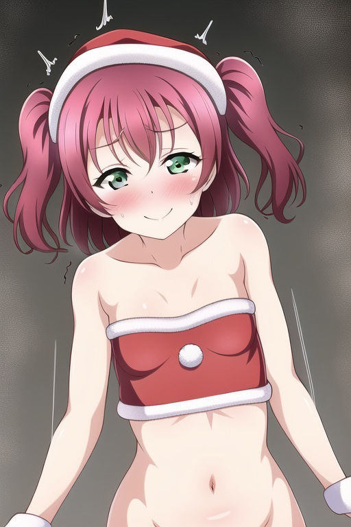 サンプル画像2:ラ○ライブ！サンシャイン！！CG集 黒○ルビィ（サンタ） R-18あり(メンダコ) [d_262037]