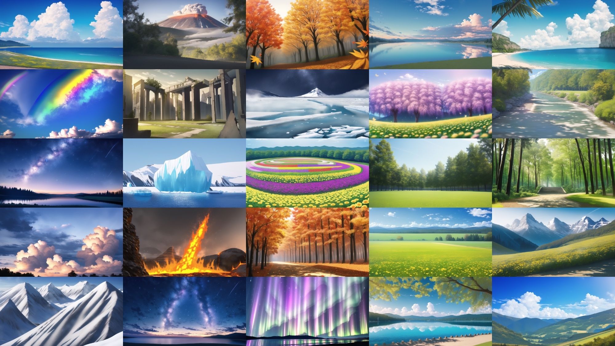 サンプル画像3:【アニメ調の自然系背景】著作権フリーの高解像度画像（100枚）(Game Material Store) [d_262220]