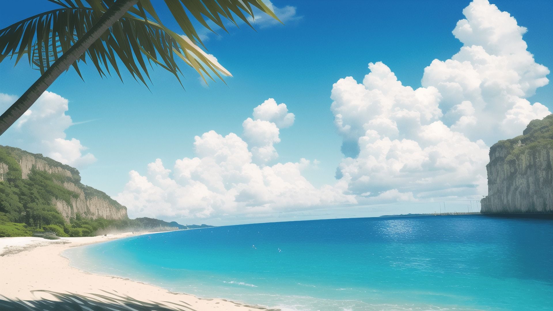 サンプル画像5:【アニメ調の自然系背景】著作権フリーの高解像度画像（100枚）(Game Material Store) [d_262220]