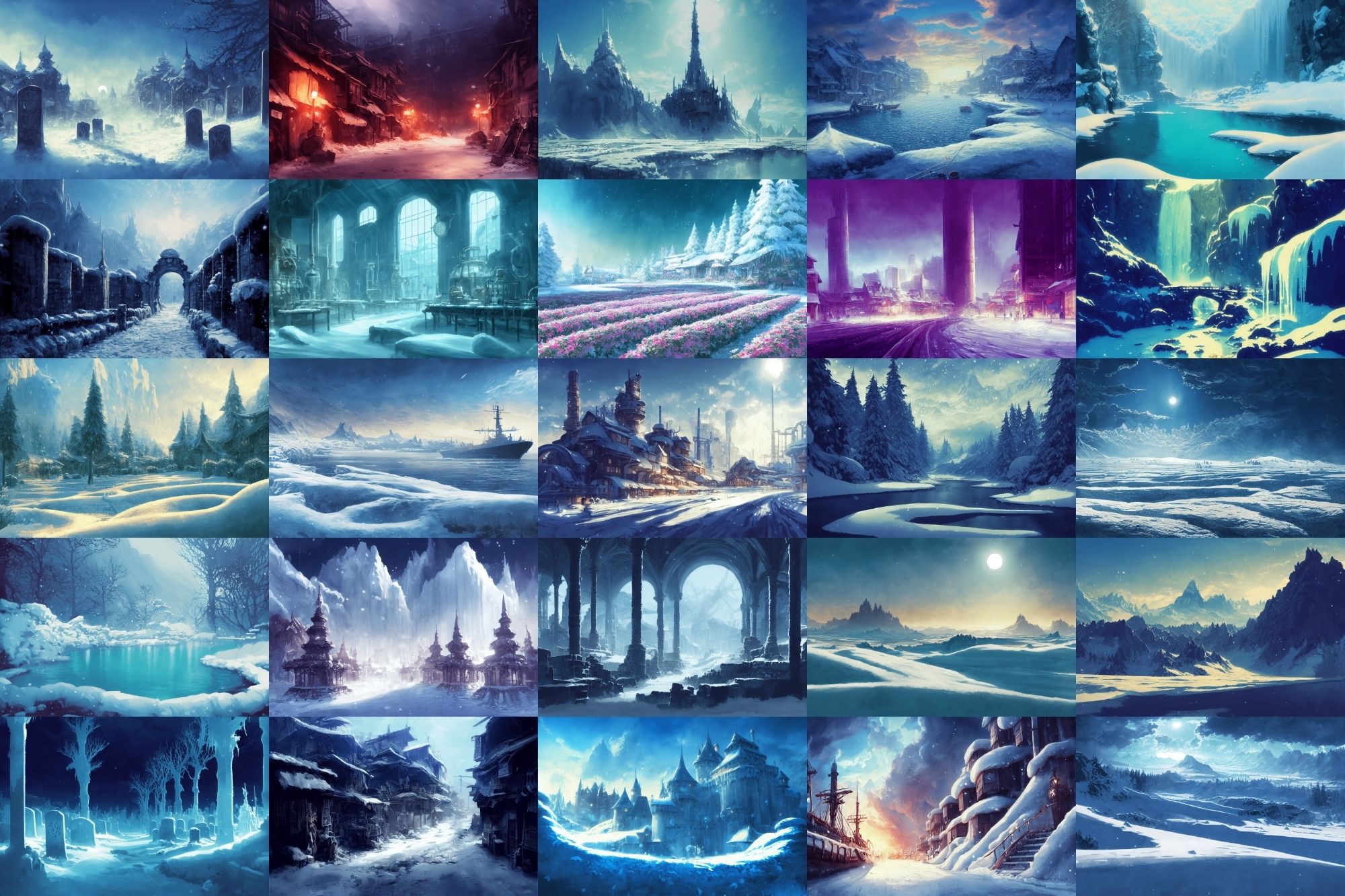 サンプル画像2:【雪の世界、雪国系背景】著作権フリーの高解像度画像（100枚）(Game Material Store) [d_262223]