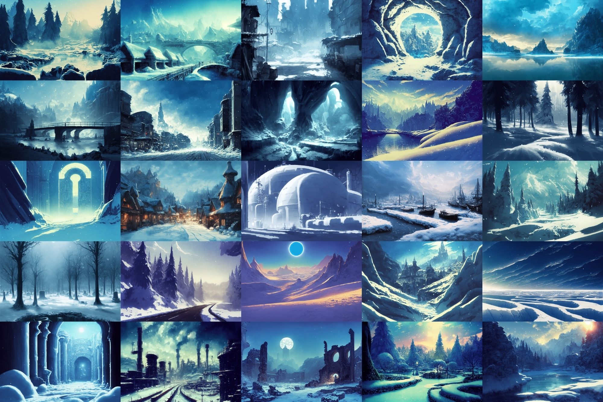 サンプル画像3:【雪の世界、雪国系背景】著作権フリーの高解像度画像（100枚）(Game Material Store) [d_262223]