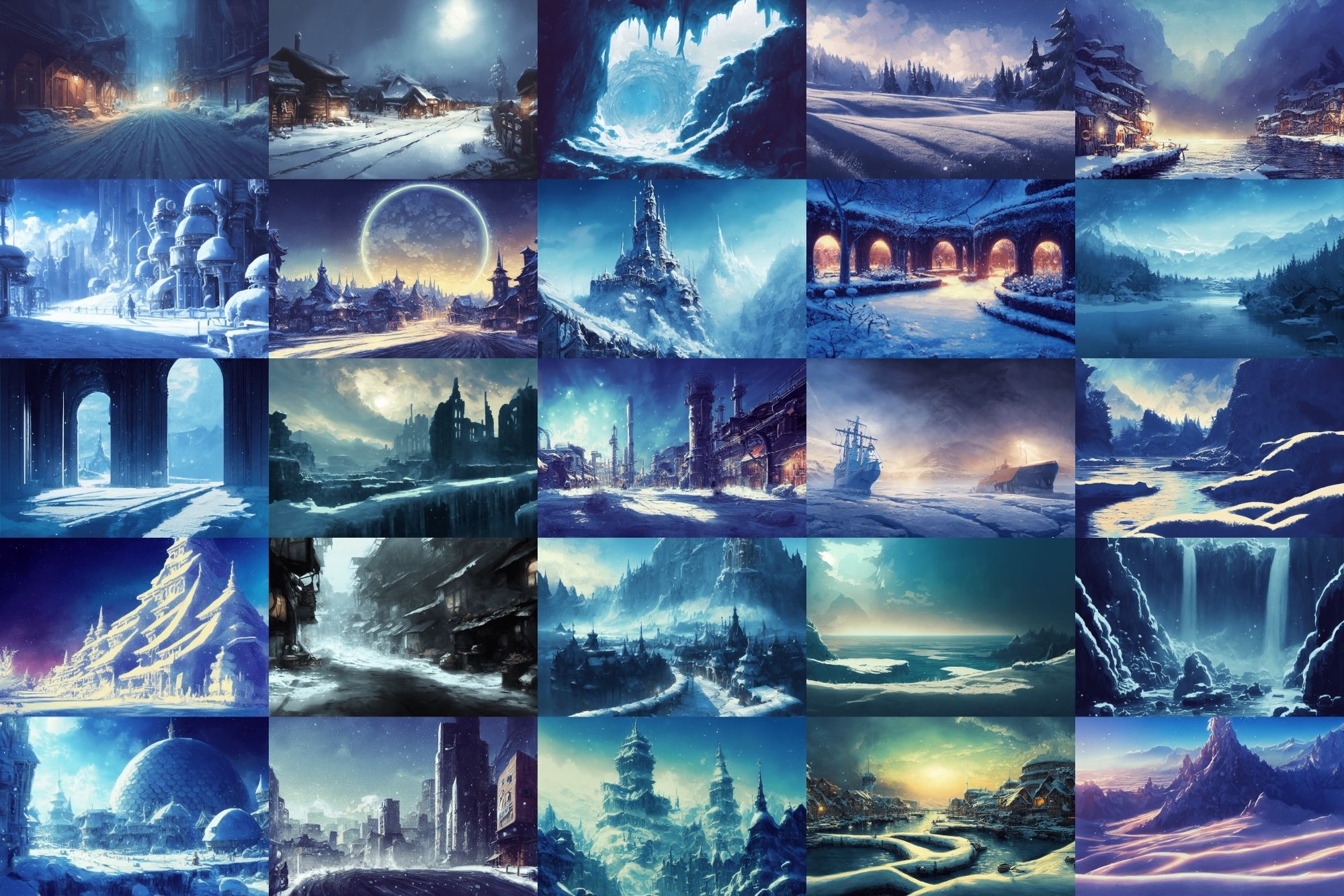 サンプル画像4:【雪の世界、雪国系背景】著作権フリーの高解像度画像（100枚）(Game Material Store) [d_262223]