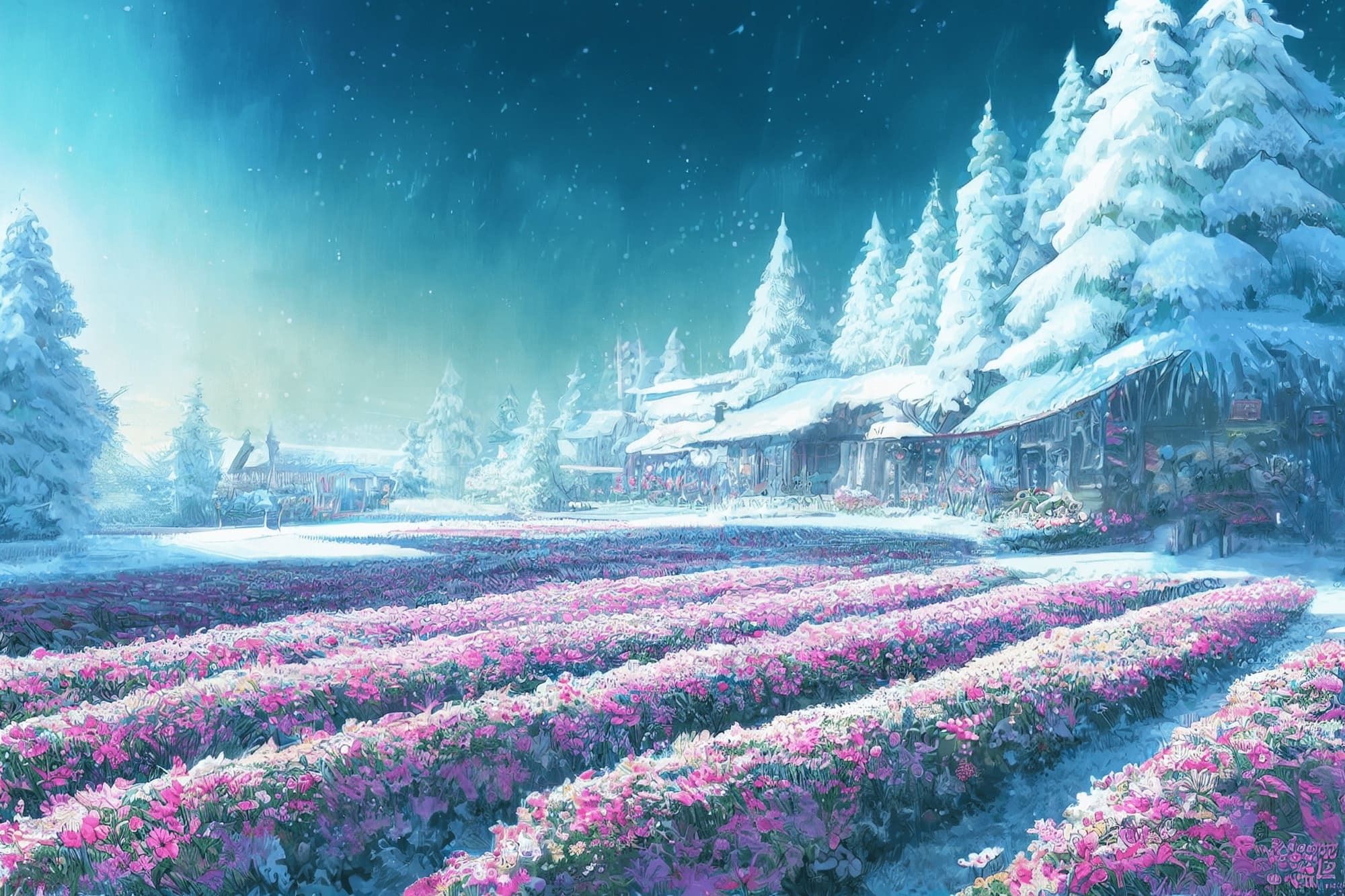 【雪の世界、雪国系背景】著作権フリーの高解像度画像(100枚)のサンプル画像 6