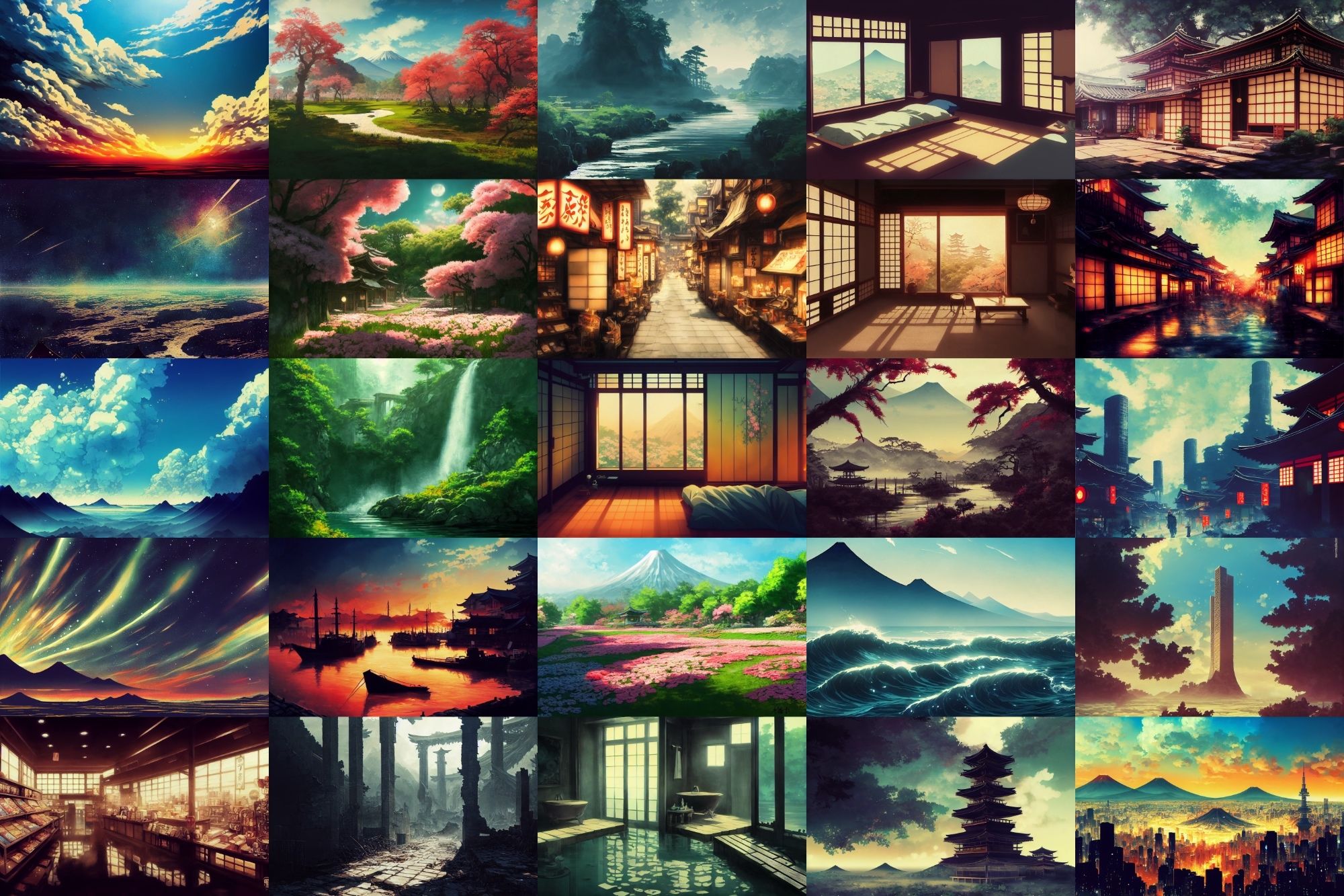 サンプル画像1:【日本、和風系背景】著作権フリーの高解像度画像（100枚）(Game Material Store) [d_262224]