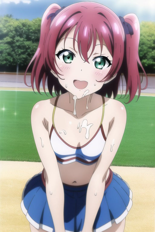 サンプル画像4:ラ○ライブ！サンシャイン！！CG集 黒○ルビィ（チア） R-18あり(メンダコ) [d_262413]