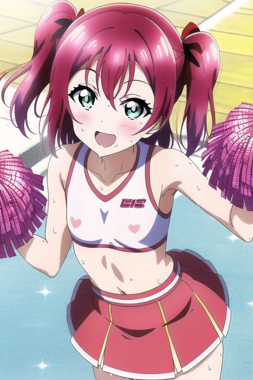 サンプル画像5:ラ○ライブ！サンシャイン！！CG集 黒○ルビィ（チア） R-18あり(メンダコ) [d_262413]