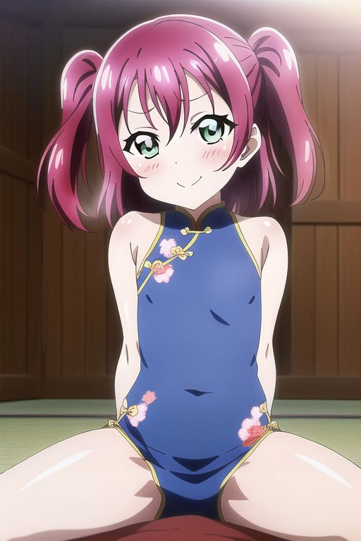 サンプル画像2:ラ○ライブ！サンシャイン！！CG集 黒○ルビィ（チャイナ服） R-18あり(メンダコ) [d_262420]