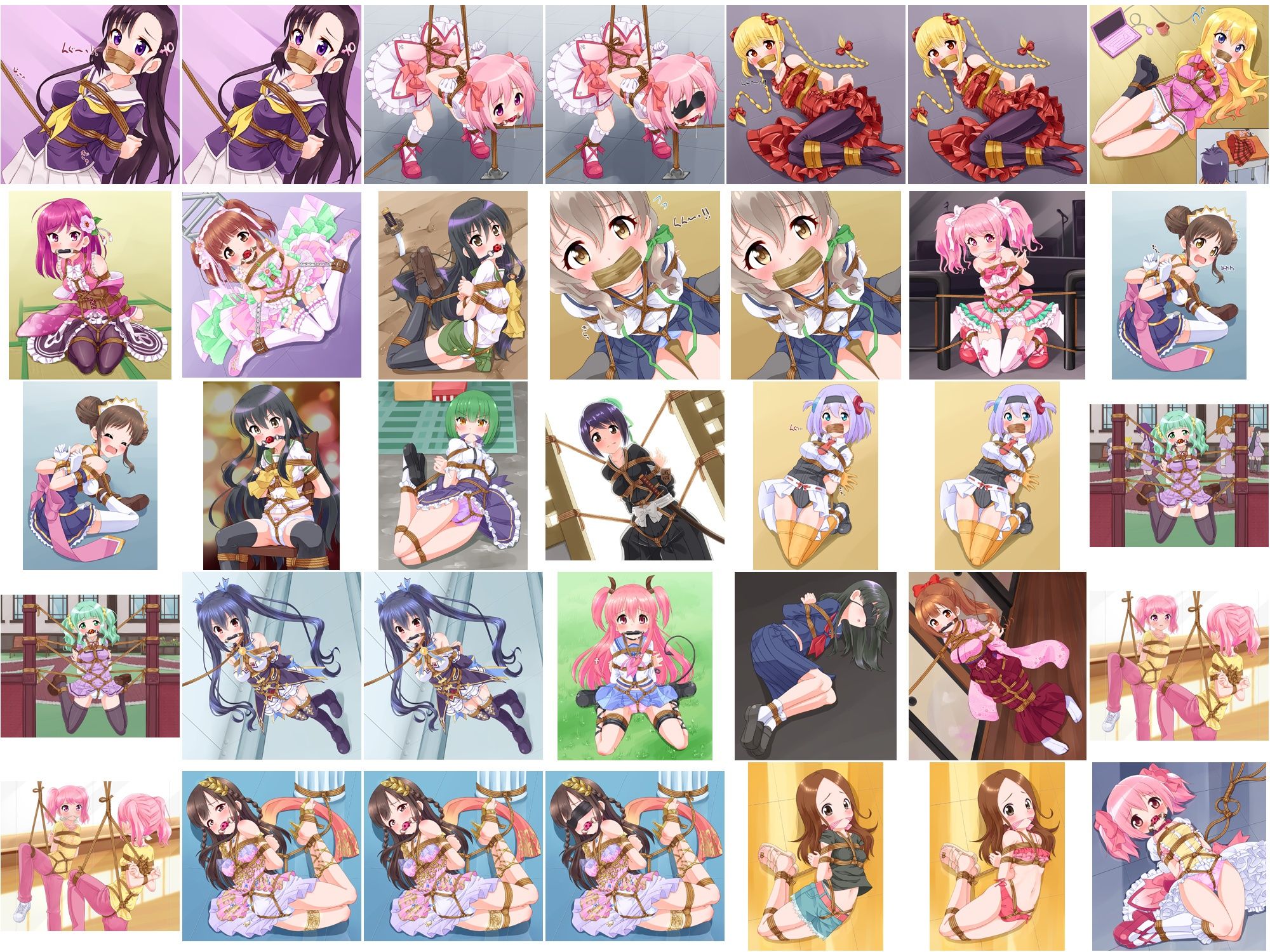 サンプル画像5:着衣緊縛CG集 なわのかなた 2020(村雲茶屋) [d_262485]