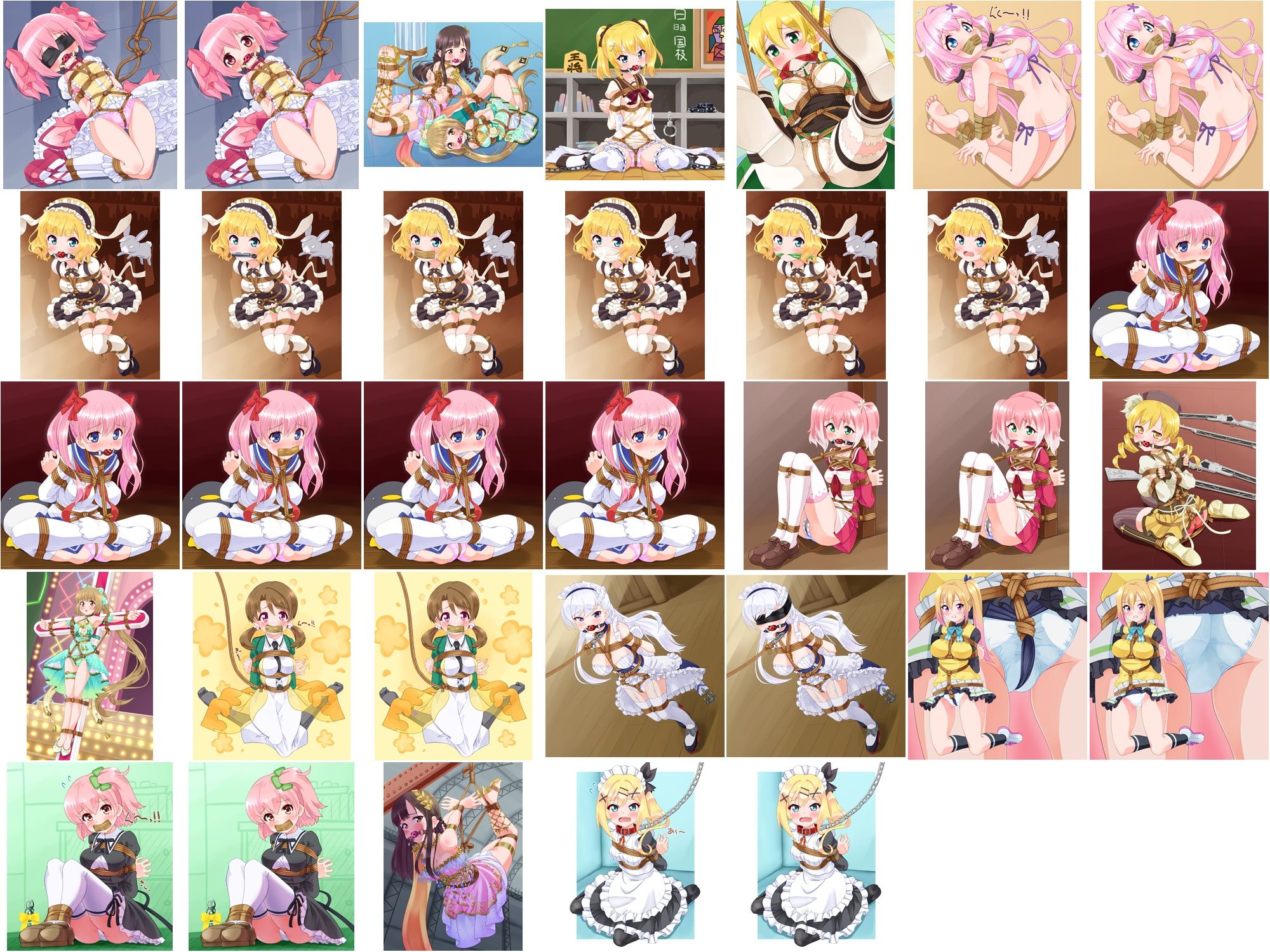 サンプル画像6:着衣緊縛CG集 なわのかなた 2020(村雲茶屋) [d_262485]