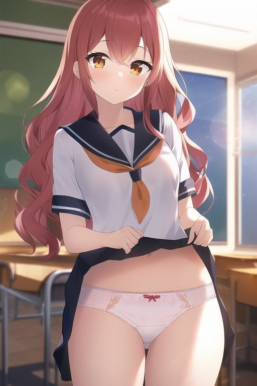 サンプル画像1:赤髪女子の下着(五本木ポメ) [d_262552]