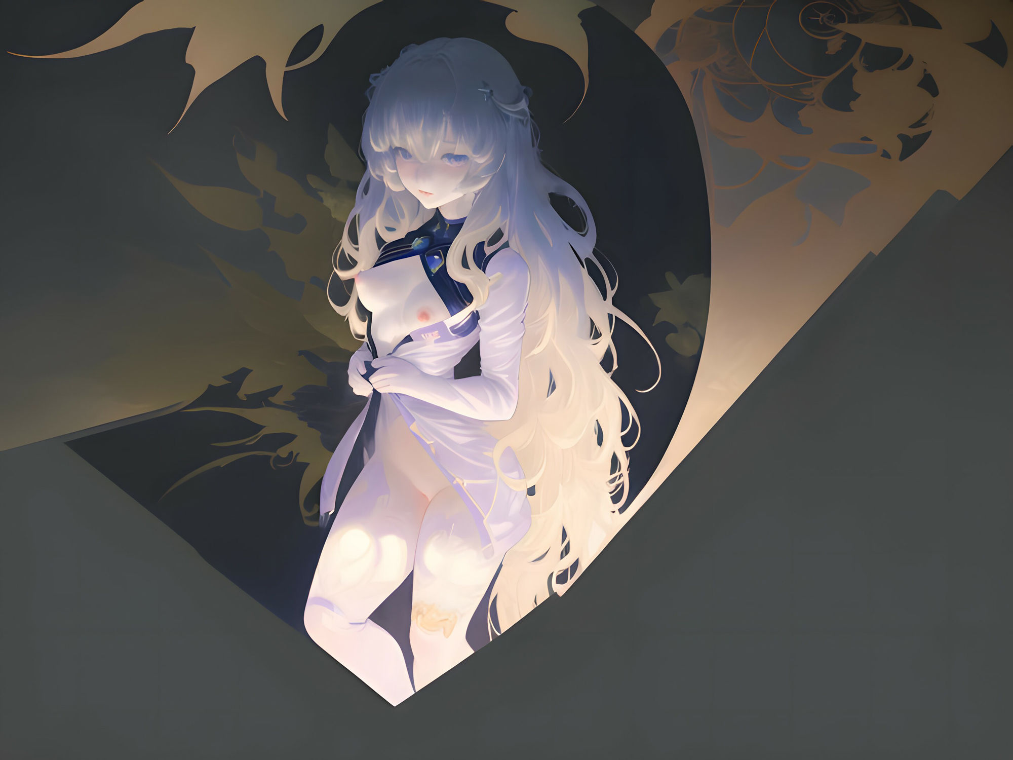 サンプル画像1:【微エロ・ヌード】 色彩光る影のある少女たちをイメージしたオムニバスCG集(Alterna Kuma) [d_262572]