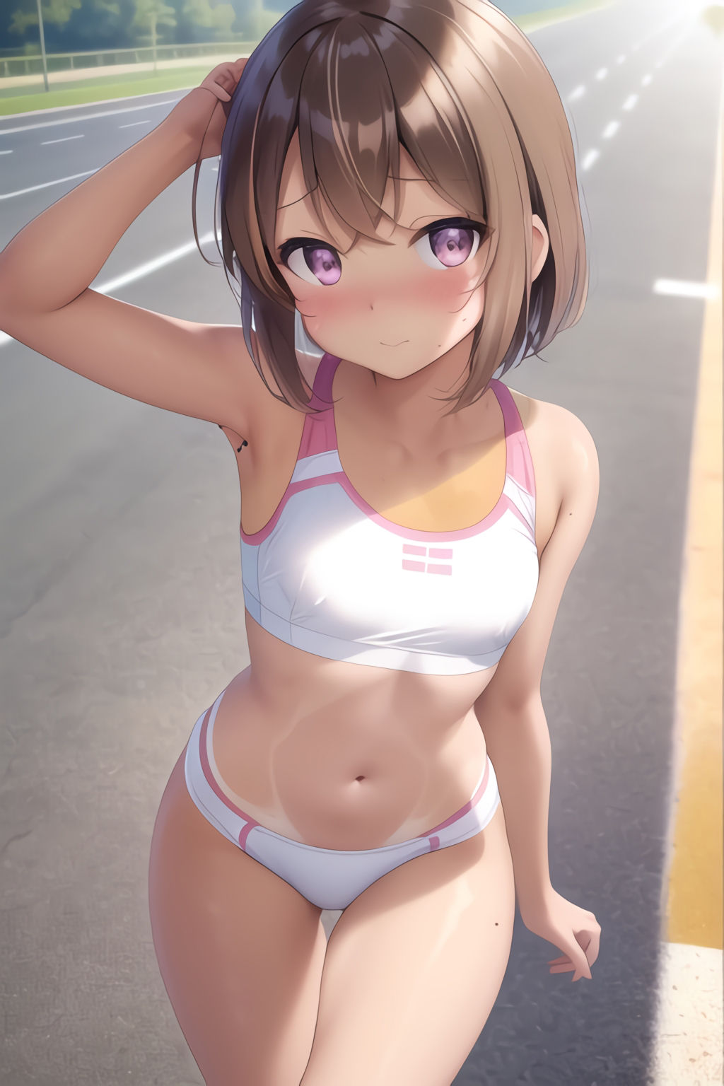 日焼け少女の露出記録