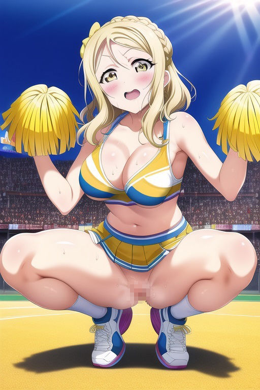 サンプル画像1:ラ○ライブ！サンシャイン！！CG集 小○鞠莉（チア） R-18あり(メンダコ) [d_262632]