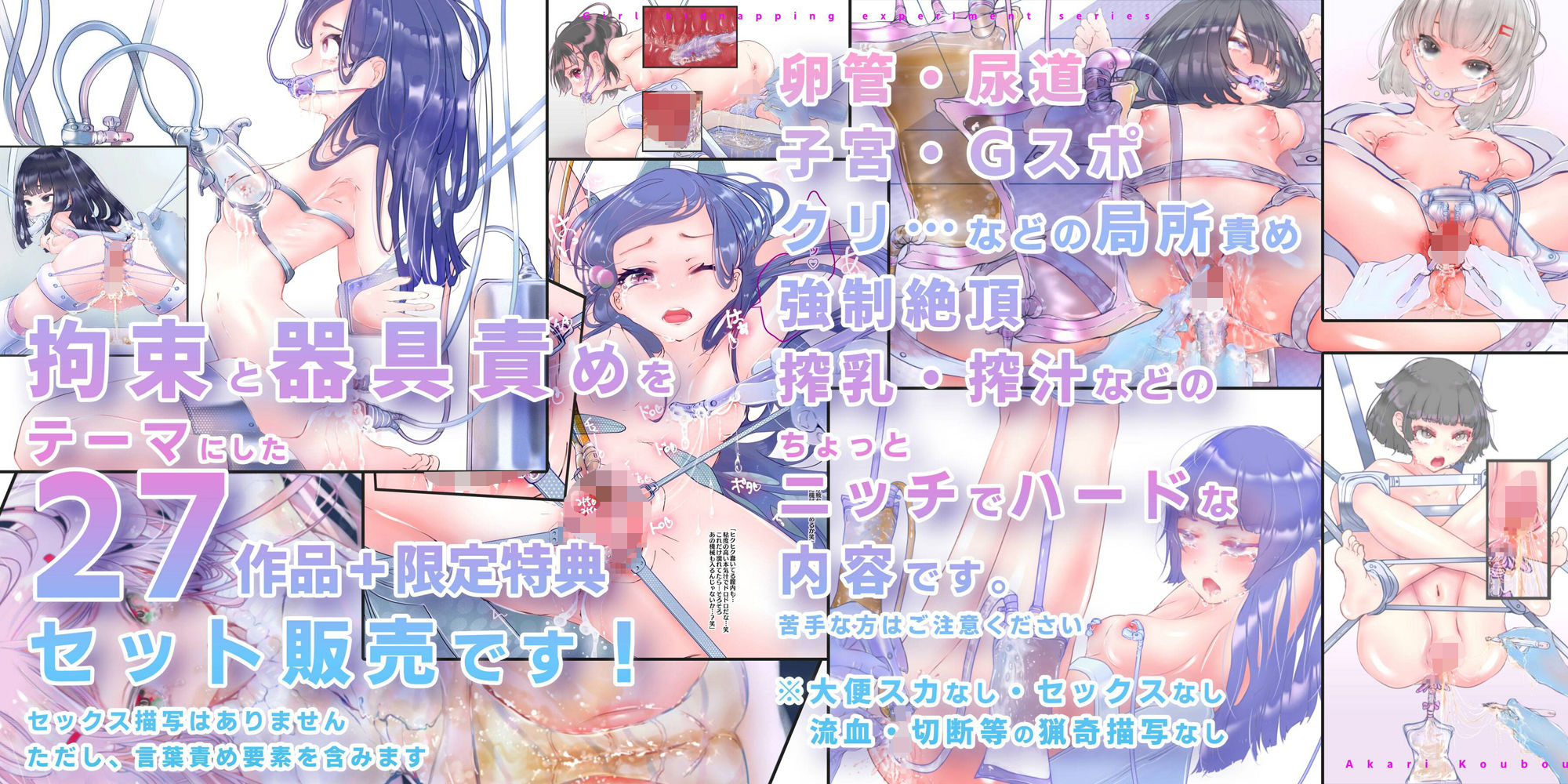 サンプル画像1:【少女誘拐実験】特別総集編第一弾 vol.1〜25＋α【拘束器具責め作品集:文字あり 1，537枚】(灯工房) [d_262745]