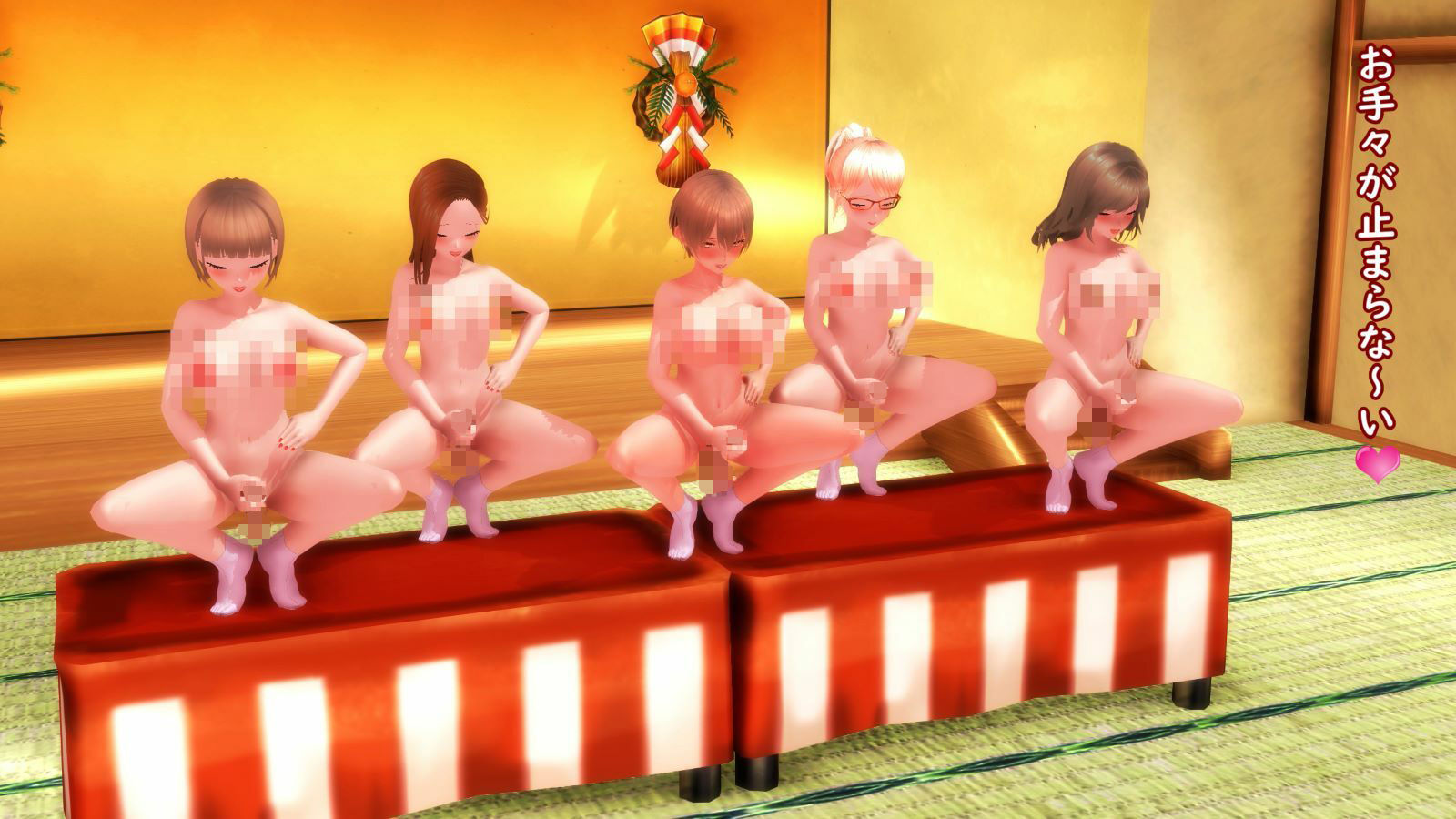 サンプル画像5:【ふたなり淫語】チンプラガールズのふたなり宴会芸（通常版）(JOKERのアトリエ) [d_262871]