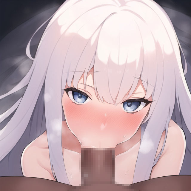 白髪華奢な女の子のHなCG集