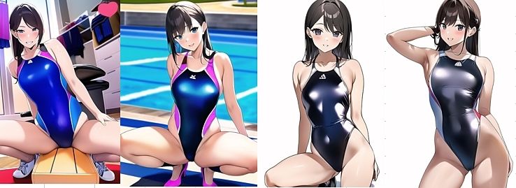 サンプル画像6:みせオナ！水着とディルドで見せつけオナニー(健全欲求) [d_263411]