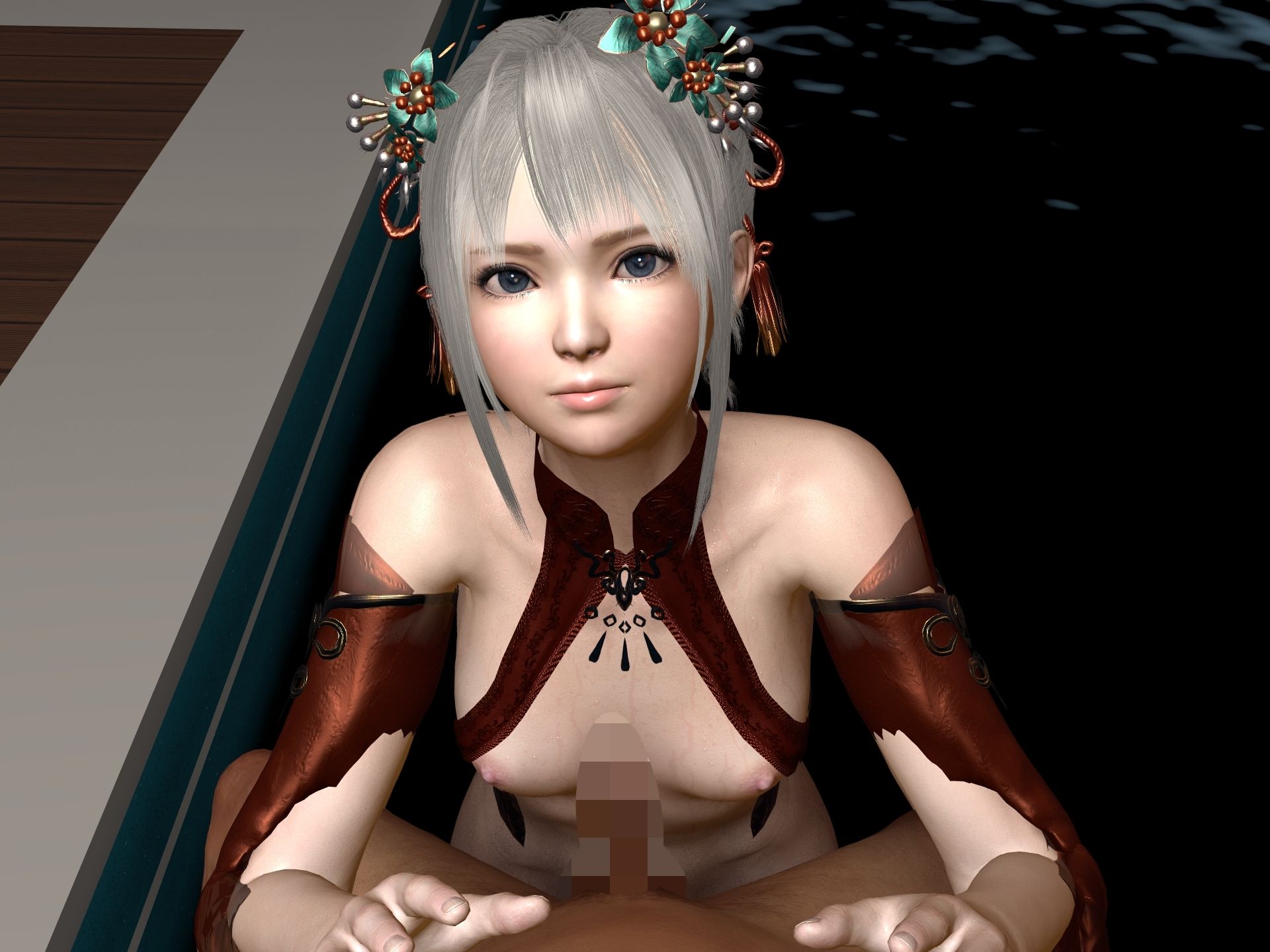 サンプル画像1:リゾートプールでロイヤルスイートエッチ 3D動画(Celestial) [d_263660]