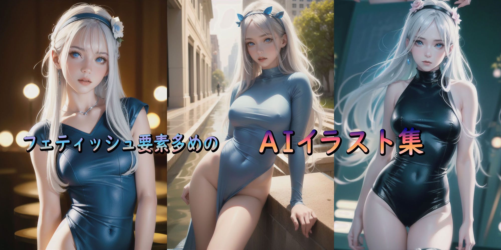 サンプル画像2:フェティッシュ要素多めのAIイラスト集(テクノデビル研) [d_263800]