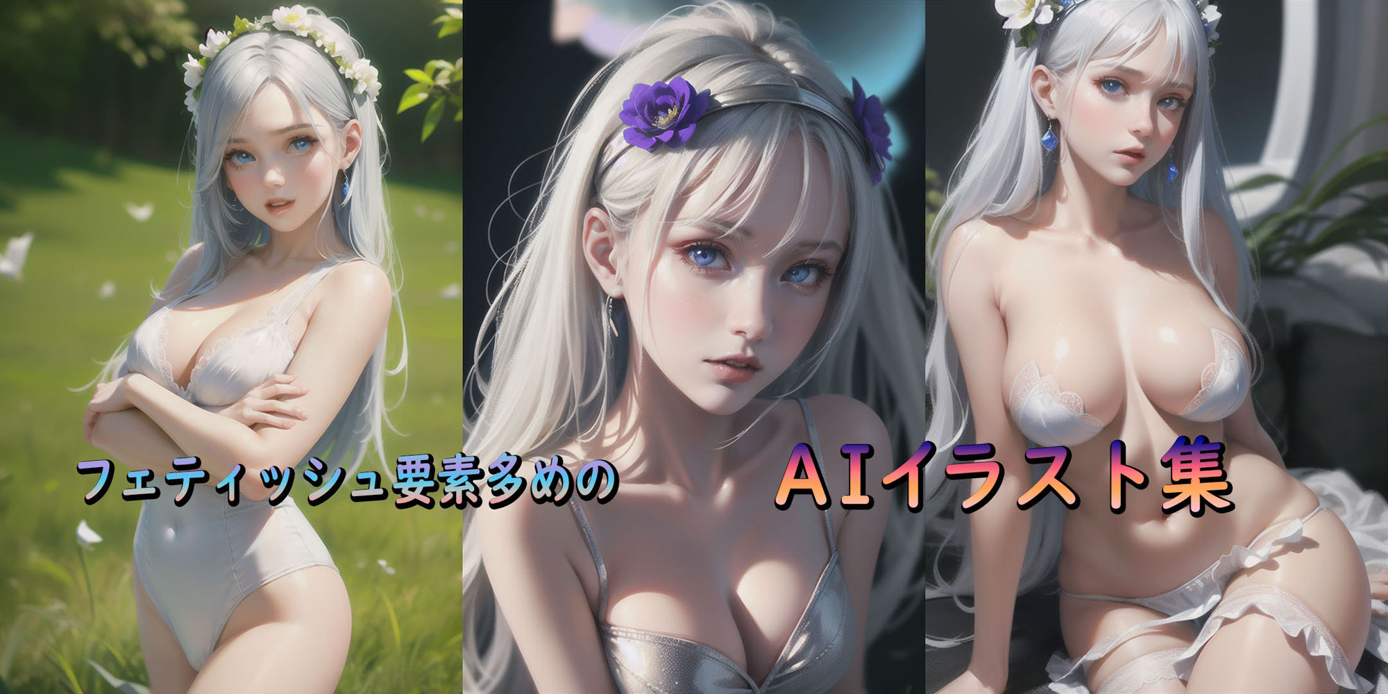 サンプル画像4:フェティッシュ要素多めのAIイラスト集(テクノデビル研) [d_263800]