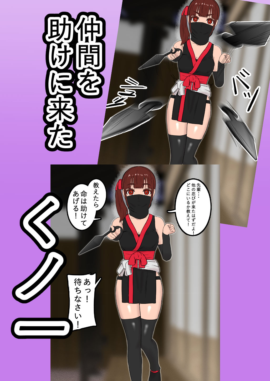 サンプル画像2:くノ一捕縛記録 その二(トンテン) [d_263842]