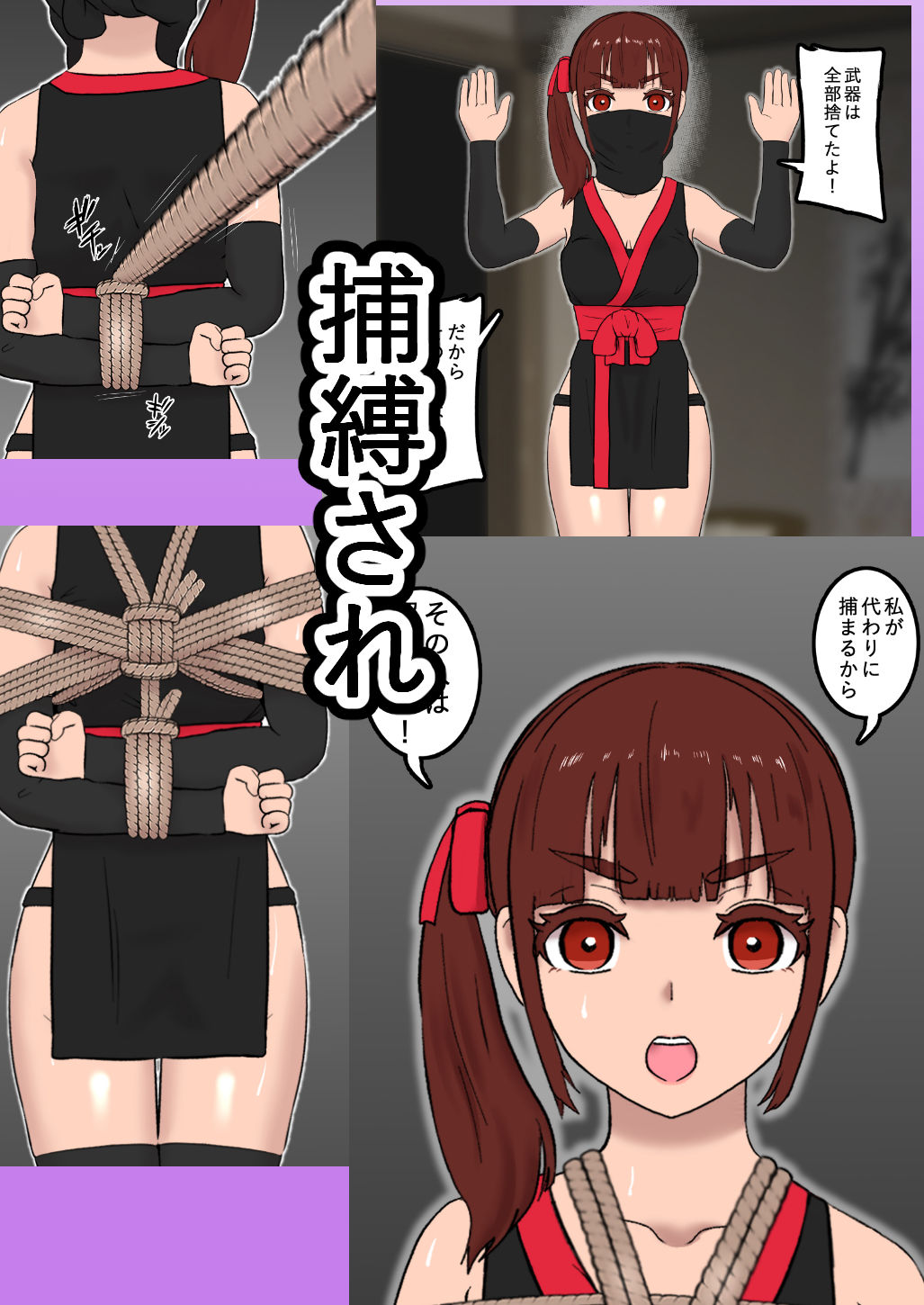 サンプル画像4:くノ一捕縛記録 その二(トンテン) [d_263842]