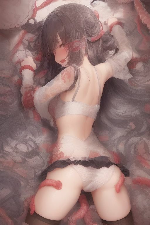 サンプル画像5:触手に襲われる制服少女たち【660枚】(ゆにゆー) [d_263982]