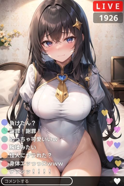 サンプル画像1:変身ヒロイン敗北CG アダルトライブ配信編(AI魔法少女) [d_264433]