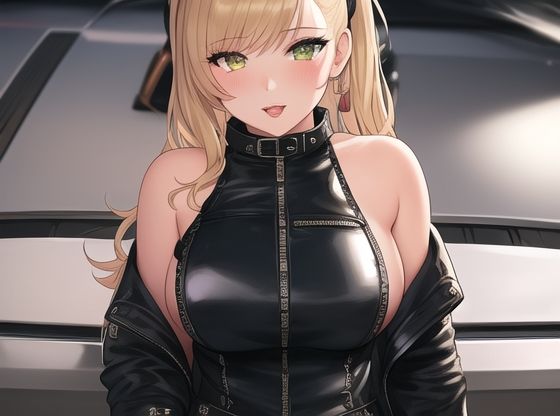 サンプル画像2:【つやつや質感】バイク乗りのピチピチスーツお姉さん達(からくりや) [d_264515]