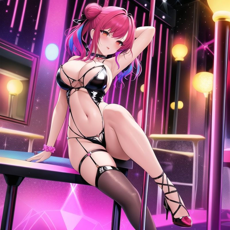 サンプル画像3:☆ギラギラ☆ポールダンサーのお姉さん2(からくりや) [d_264518]