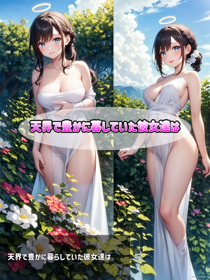 サンプル画像1:堕とされた翼（天使拘束イラスト集）(海玉) [d_264529]