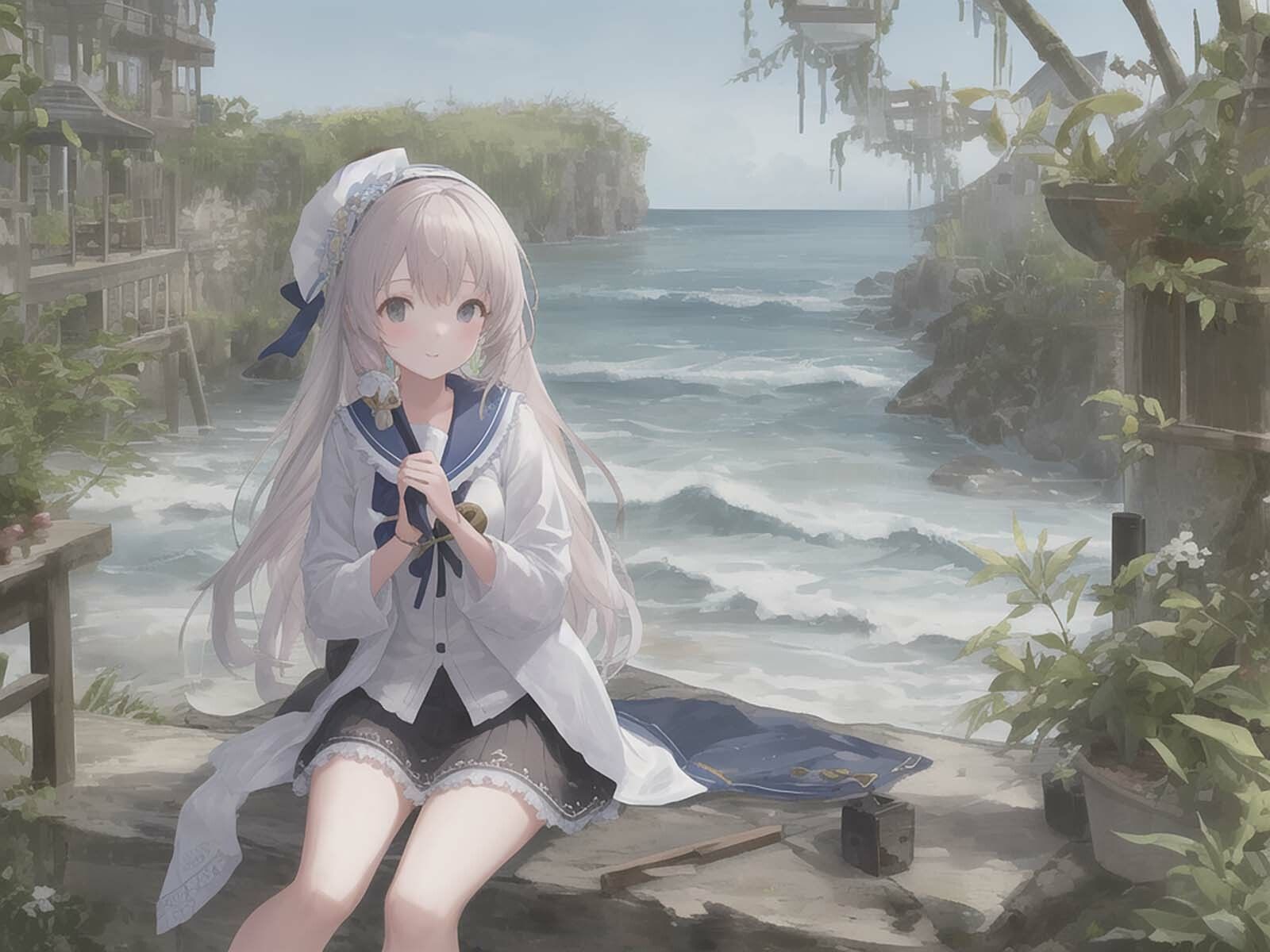 サンプル画像1:水辺の美少女達（全年齢版）(サークル火遁) [d_264657]