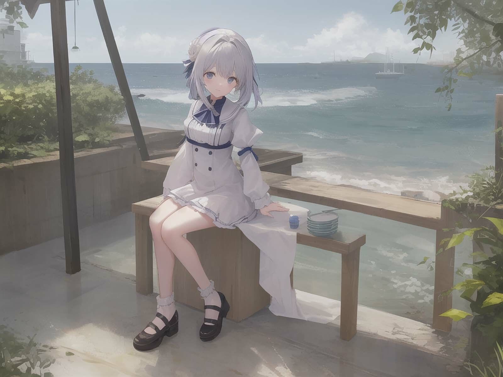 サンプル画像2:水辺の美少女達（全年齢版）(サークル火遁) [d_264657]